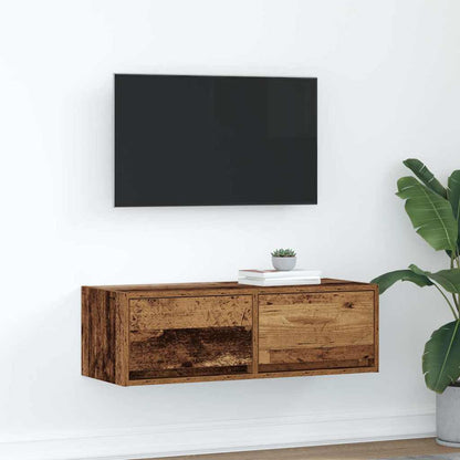 vidaXL TV Cabinet Old Wood 80x31x25,5 cm Engineered Wood