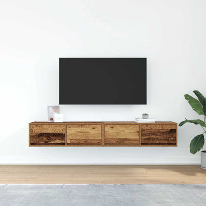 vidaXL TV Cabinets 2 pcs Old Wood 80x31x25,5 cm Engineered Wood