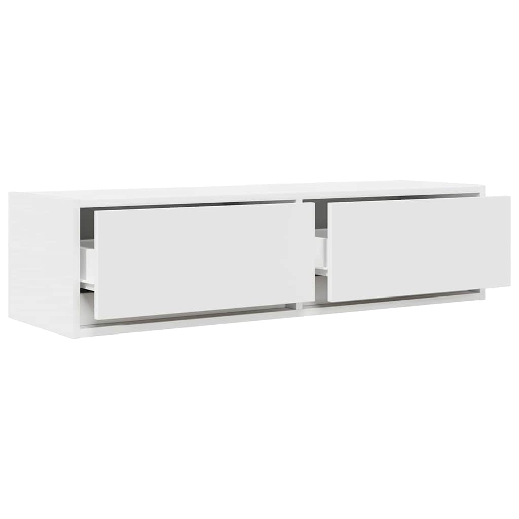 vidaXL TV Cabinet with Drawer White 100 x 31 x 25.5 cm Engineered wood