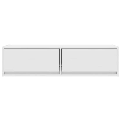 vidaXL TV Cabinet with Drawer White 100 x 31 x 25.5 cm Engineered wood