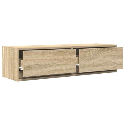 vidaXL TV Cabinet Sonoma oak 100 x 31 x 25.5 cm Engineered wood