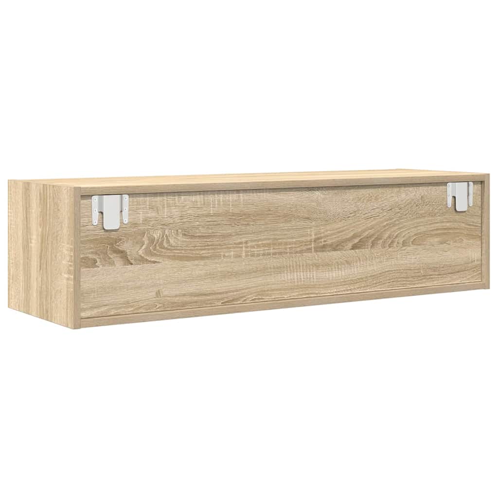 vidaXL TV Cabinet Sonoma oak 100 x 31 x 25.5 cm Engineered wood