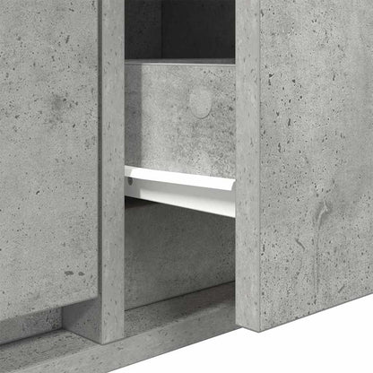 vidaXL TV Cabinet Concrete grey 100 x 31 x 25.5 cm Engineered wood