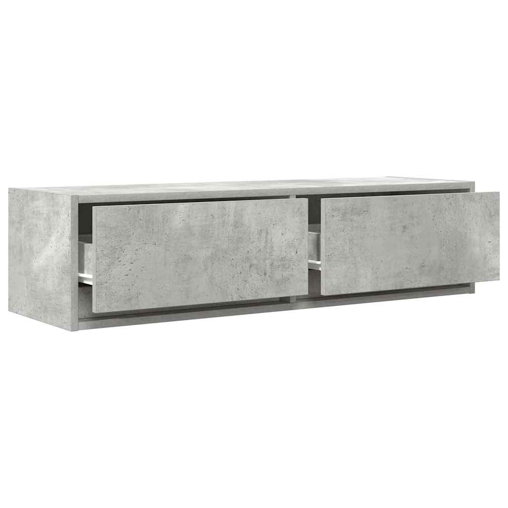 vidaXL TV Cabinet Concrete grey 100 x 31 x 25.5 cm Engineered wood