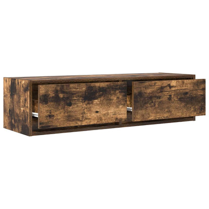 vidaXL TV Cabinet Smoked oak 100 x 31 x 25.5 cm Engineered wood