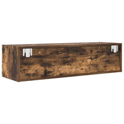 vidaXL TV Cabinet Smoked oak 100 x 31 x 25.5 cm Engineered wood