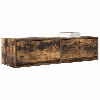 vidaXL TV Cabinet Smoked oak 100 x 31 x 25.5 cm Engineered wood