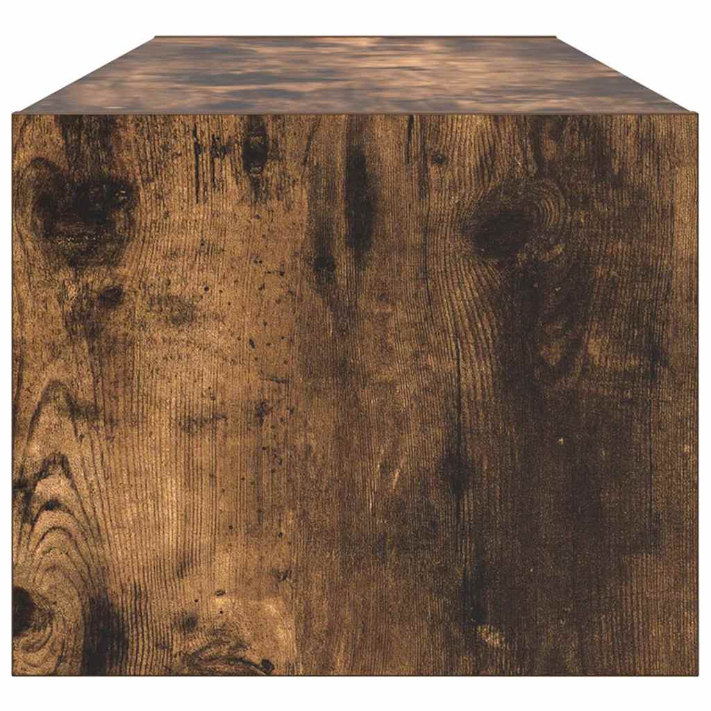 vidaXL TV Cabinet Smoked oak 100 x 31 x 25.5 cm Engineered wood