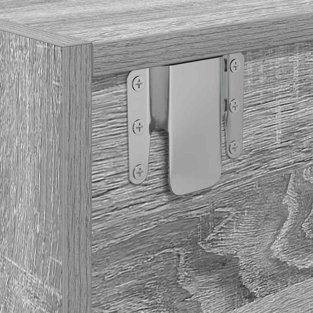 vidaXL TV Cabinet Grey sonoma 100 x 31 x 25.5 cm Engineered wood