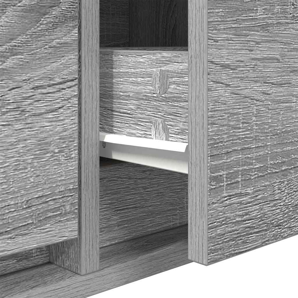 vidaXL TV Cabinet Grey sonoma 100 x 31 x 25.5 cm Engineered wood