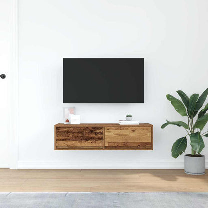 vidaXL TV Cabinet Old wood 100 x 31 x 25.5 cm Engineered wood