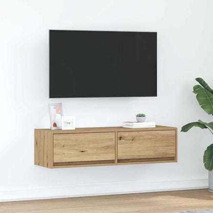 vidaXL TV Cabinet 100 x 31 x 25.5 cm Artisan oak Engineered wood