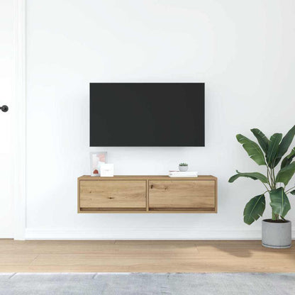 vidaXL TV Cabinet 100 x 31 x 25.5 cm Artisan oak Engineered wood