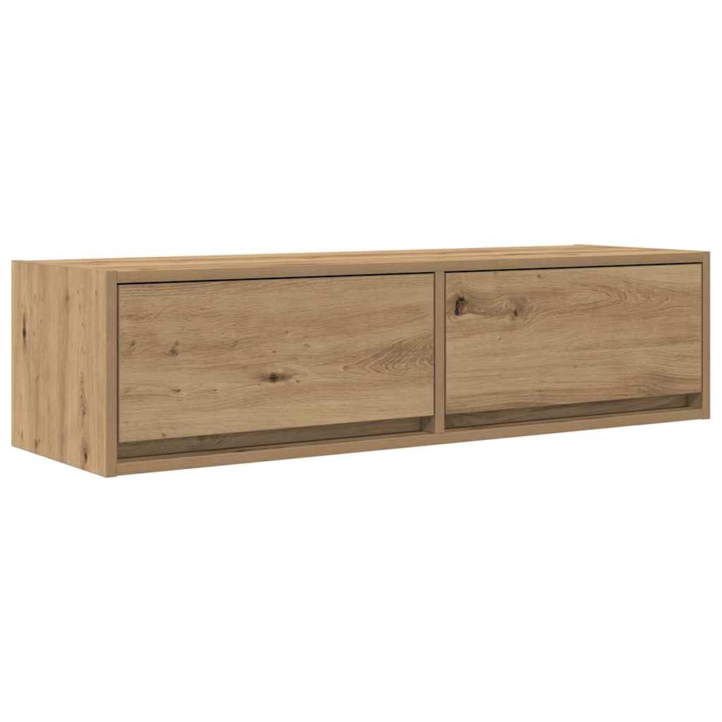 vidaXL TV Cabinet 100 x 31 x 25.5 cm Artisan oak Engineered wood