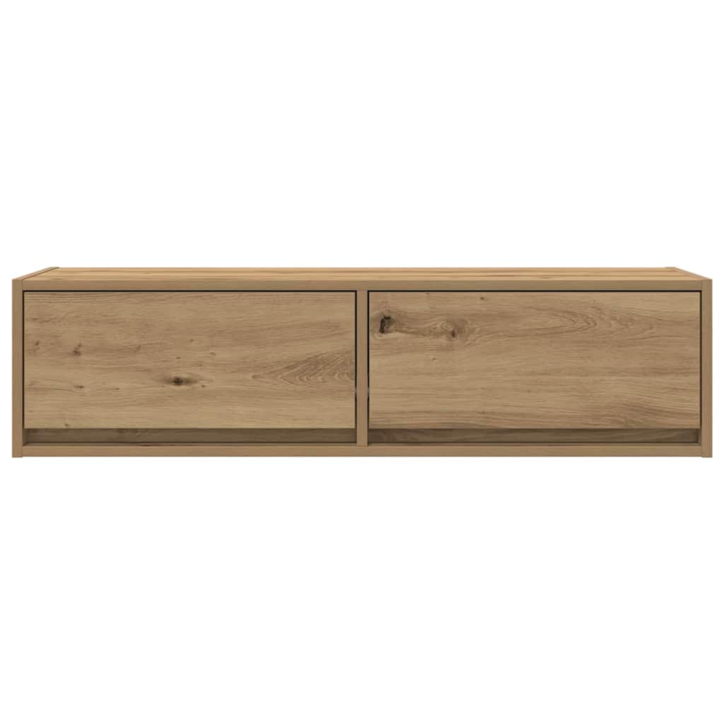 vidaXL TV Cabinet 100 x 31 x 25.5 cm Artisan oak Engineered wood