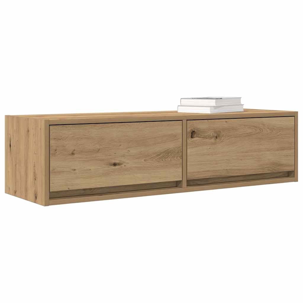 vidaXL TV Cabinet 100 x 31 x 25.5 cm Artisan oak Engineered wood