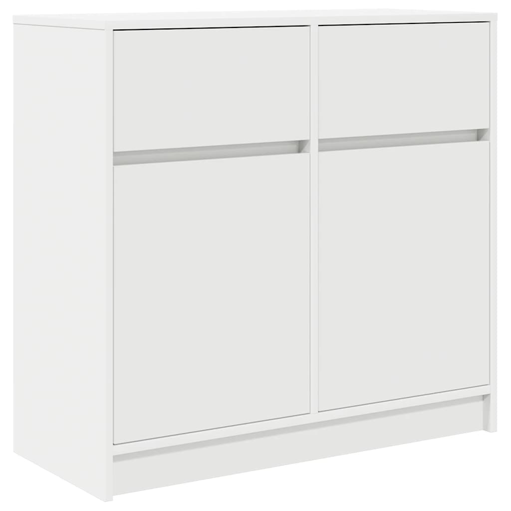 vidaXL Sideboard with Drawer White 80x34x76 cm Engineered Wood