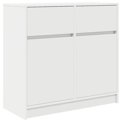 vidaXL Sideboard with Drawer White 80x34x76 cm Engineered Wood