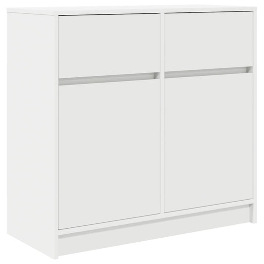 vidaXL Sideboard with Drawer White 80x34x76 cm Engineered Wood