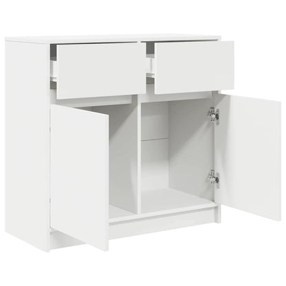 vidaXL Sideboard with Drawer White 80x34x76 cm Engineered Wood