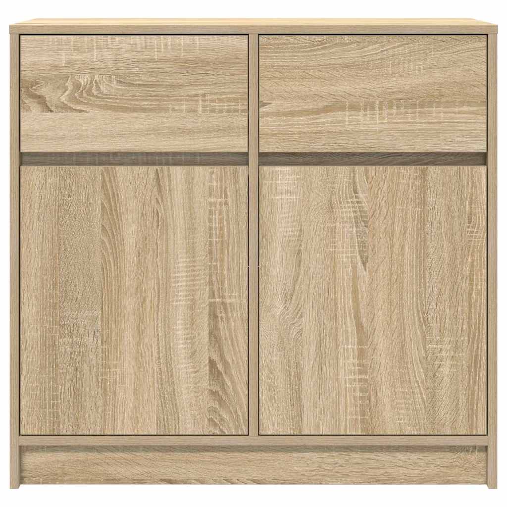 vidaXL Sideboard with Drawer Sonoma Oak 80x34x76 cm Engineered Wood