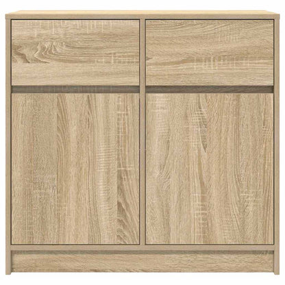 vidaXL Sideboard with Drawer Sonoma Oak 80x34x76 cm Engineered Wood