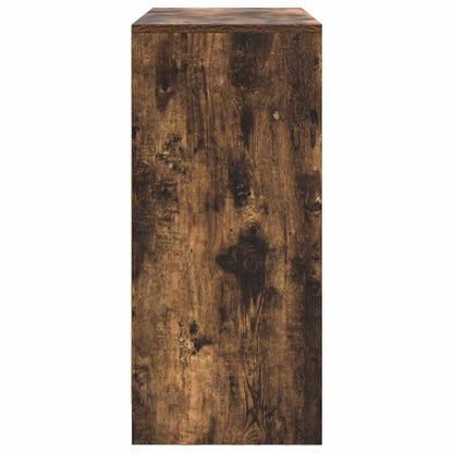 vidaXL Sideboard with Drawer Smoked Oak 80x34x76 cm Engineered Wood