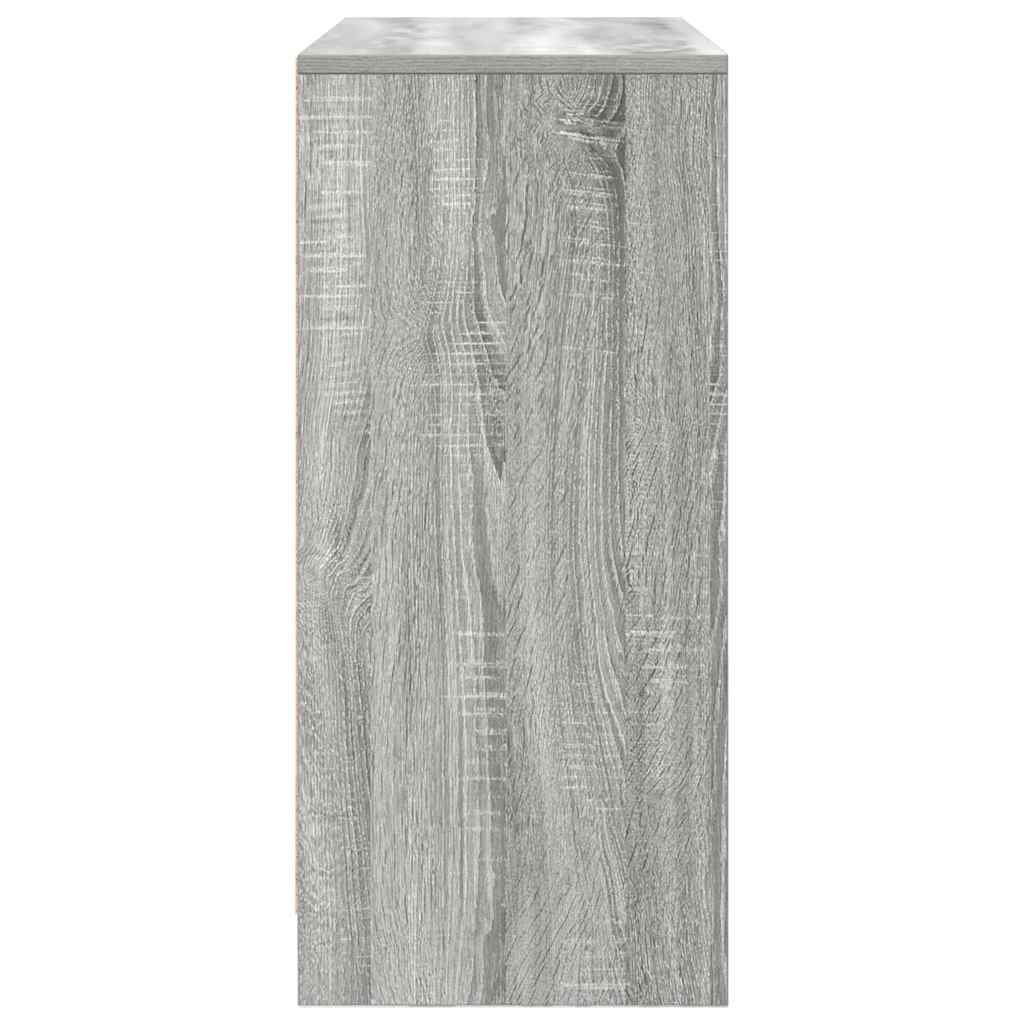 vidaXL Sideboard with Drawer Grey Sonoma 80x34x76 cm Engineered Wood