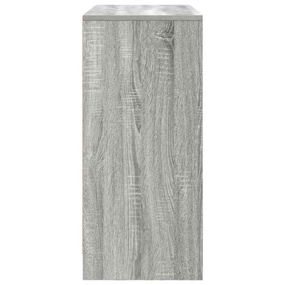 vidaXL Sideboard with Drawer Grey Sonoma 80x34x76 cm Engineered Wood