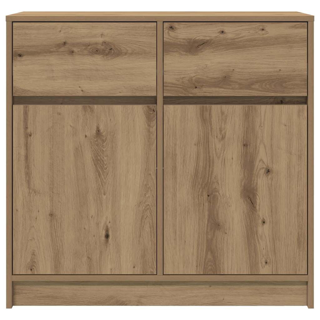 vidaXL Sideboard with Drawer Artisan Oak 80x34x76 cm Engineered Wood