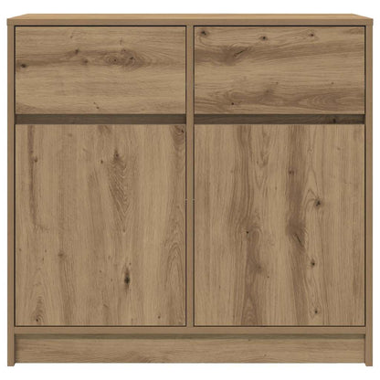 vidaXL Sideboard with Drawer Artisan Oak 80x34x76 cm Engineered Wood
