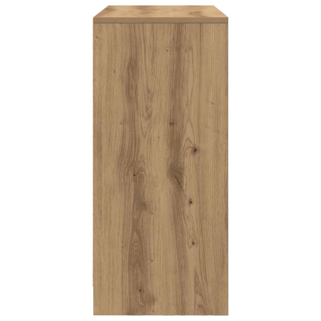 vidaXL Sideboard with Drawer Artisan Oak 80x34x76 cm Engineered Wood