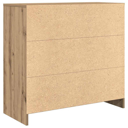 vidaXL Sideboard with Drawer Artisan Oak 80x34x76 cm Engineered Wood