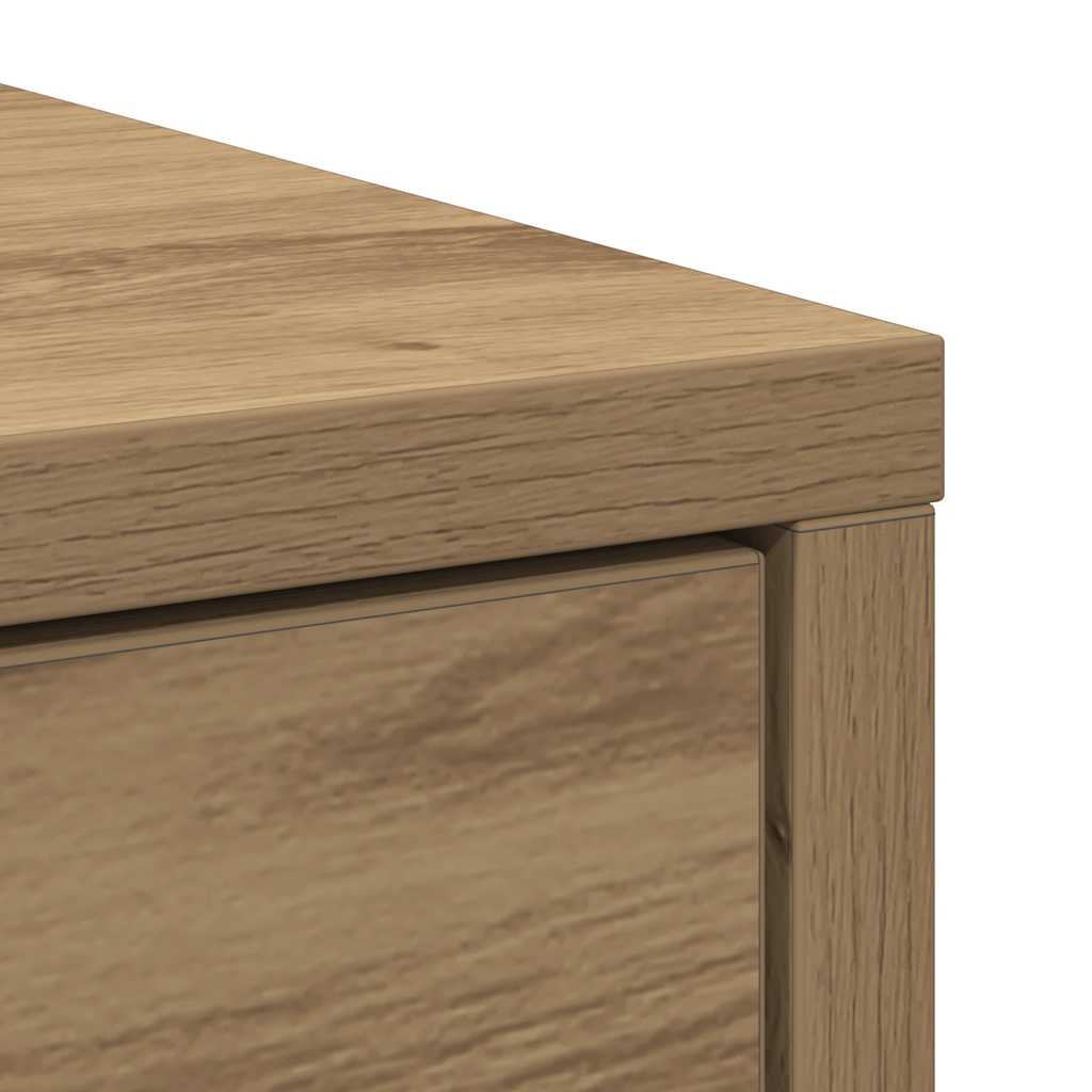 vidaXL Sideboard with Drawer Artisan Oak 80x34x76 cm Engineered Wood