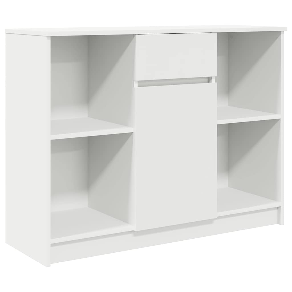 vidaXL Sideboard with Drawer White 101x35x76 cm Engineered Wood