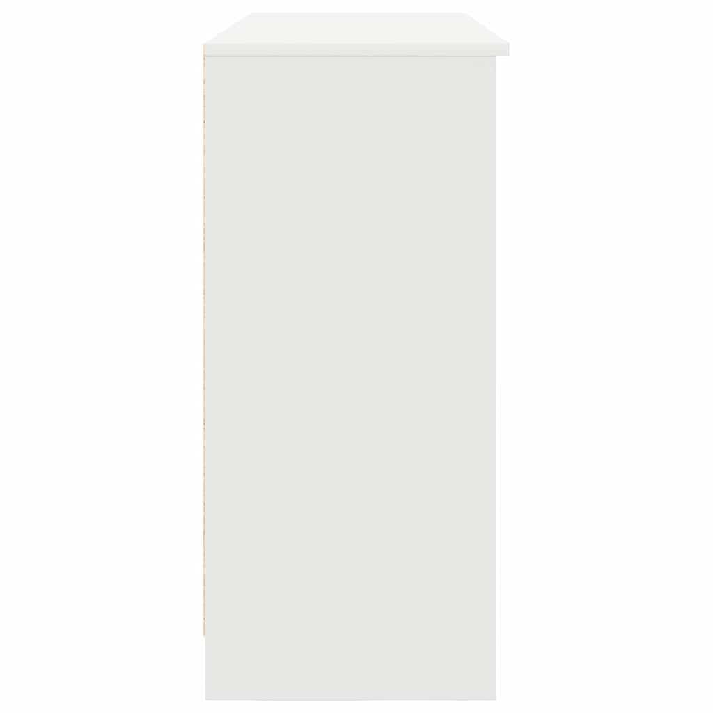 vidaXL Sideboard with Drawer White 101x35x76 cm Engineered Wood