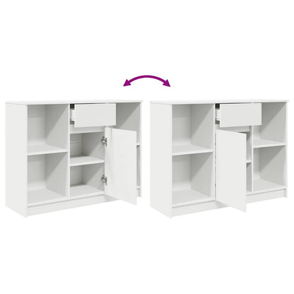 vidaXL Sideboard with Drawer White 101x35x76 cm Engineered Wood