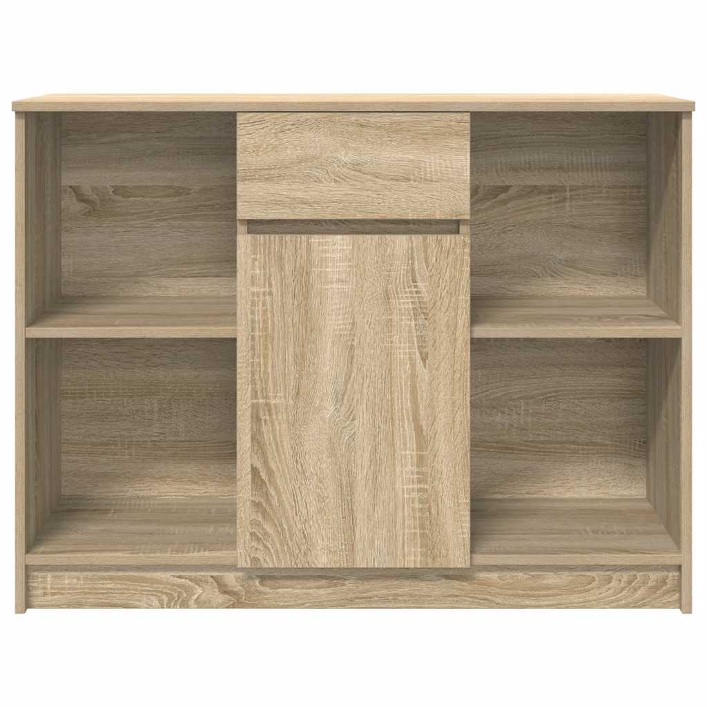vidaXL Sideboard with Drawer Sonoma Oak 101x35x76 cm Engineered Wood