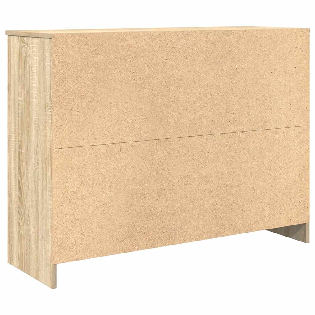 vidaXL Sideboard with Drawer Sonoma Oak 101x35x76 cm Engineered Wood