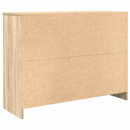 vidaXL Sideboard with Drawer Sonoma Oak 101x35x76 cm Engineered Wood