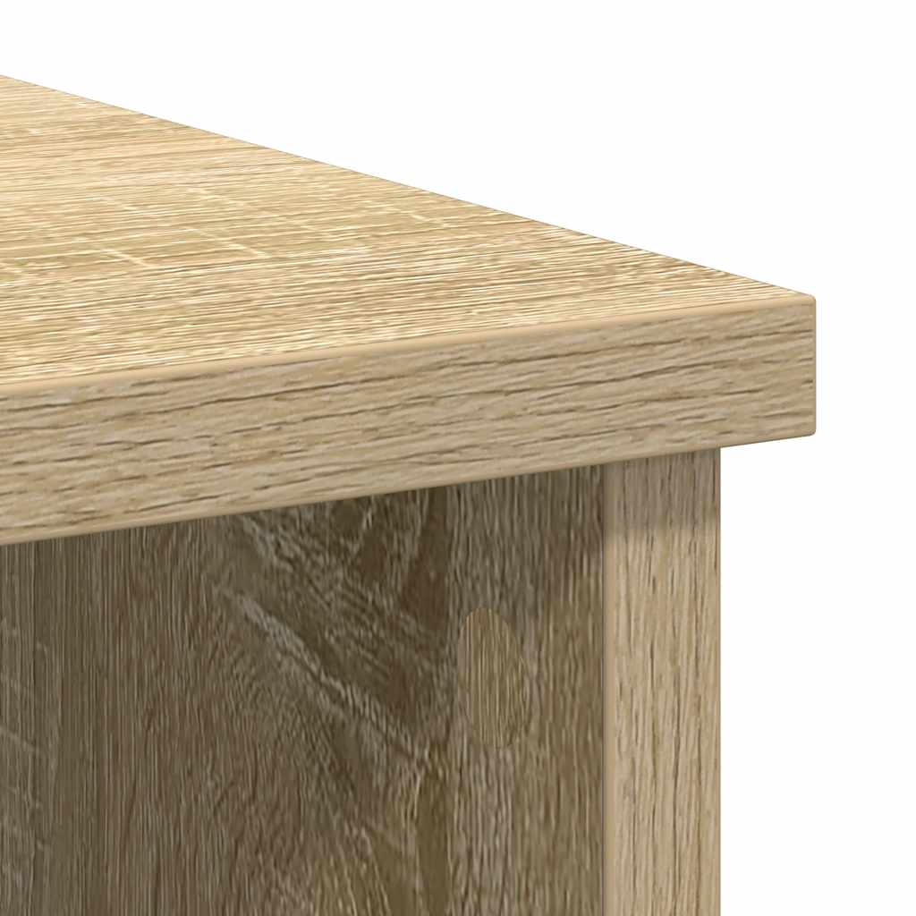 vidaXL Sideboard with Drawer Sonoma Oak 101x35x76 cm Engineered Wood
