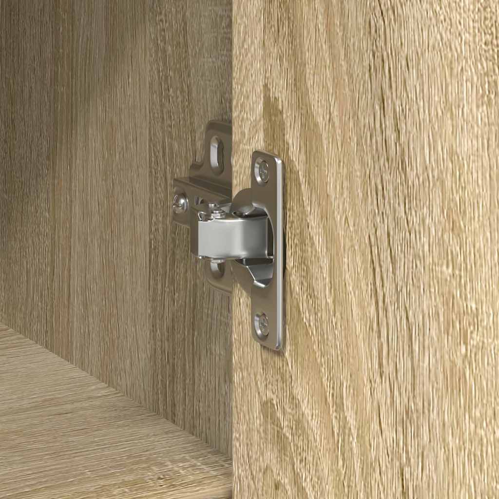 vidaXL Sideboard with Drawer Sonoma Oak 101x35x76 cm Engineered Wood