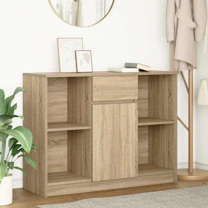 vidaXL Sideboard with Drawer Sonoma Oak 101x35x76 cm Engineered Wood