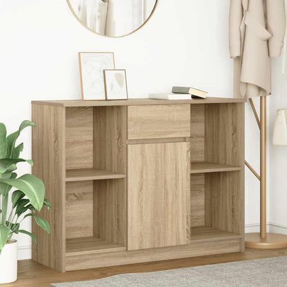 vidaXL Sideboard with Drawer Sonoma Oak 101x35x76 cm Engineered Wood