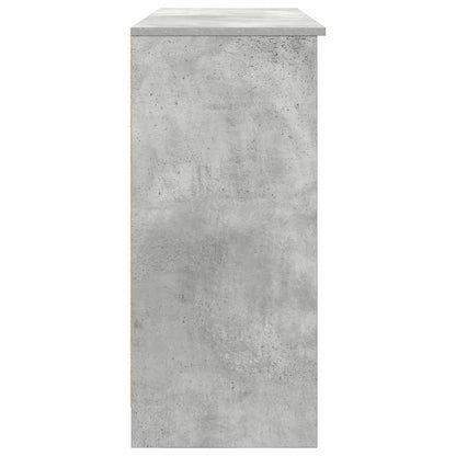 vidaXL Sideboard with Drawer Concrete Grey 101x35x76 cm Engineered Wood