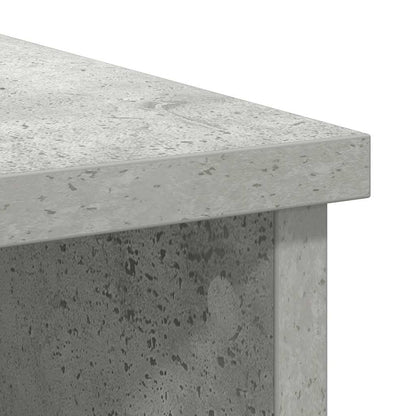 vidaXL Sideboard with Drawer Concrete Grey 101x35x76 cm Engineered Wood