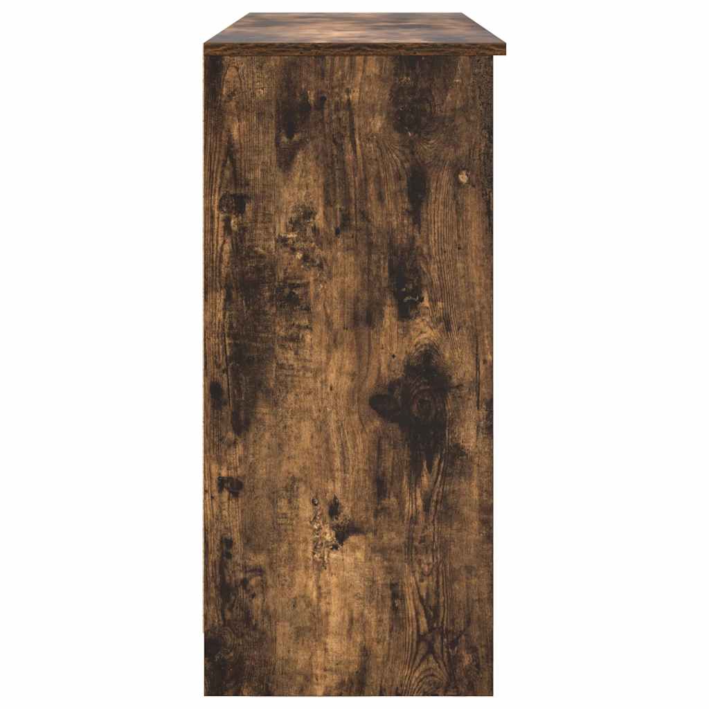 vidaXL Sideboard with Drawer Smoked Oak 101x35x76 cm Engineered Wood