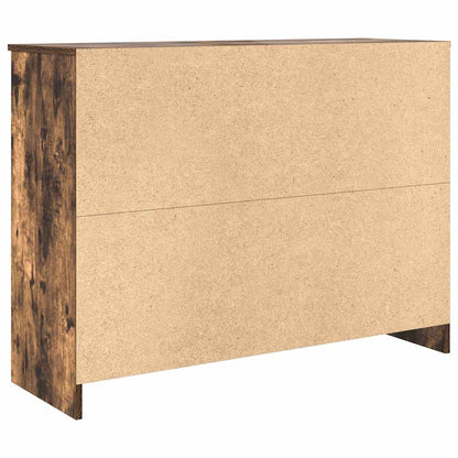 vidaXL Sideboard with Drawer Smoked Oak 101x35x76 cm Engineered Wood