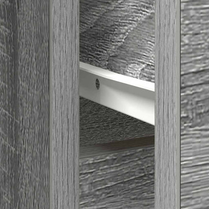vidaXL Sideboard with Drawer Grey Sonoma 101x35x76 cm Engineered Wood