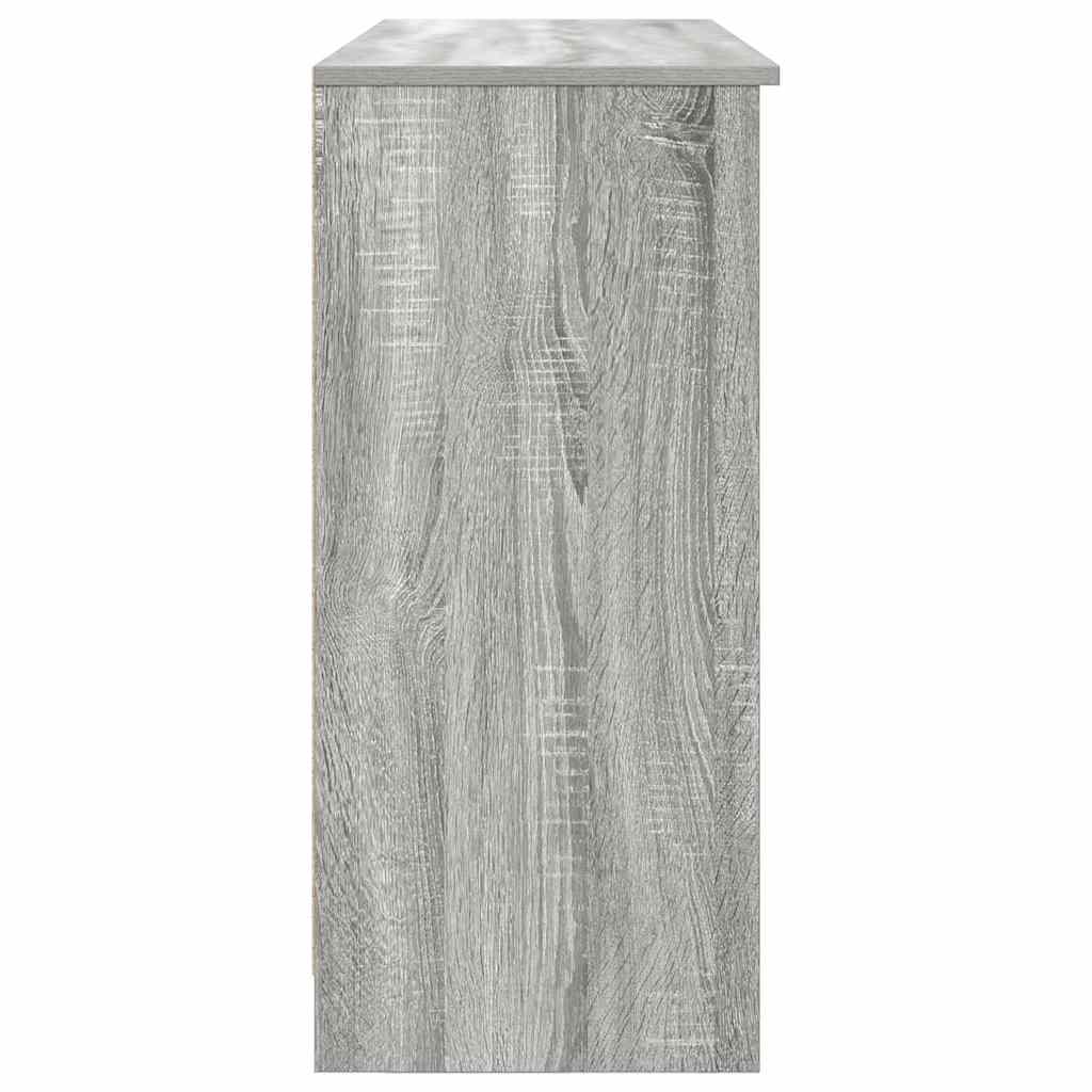 vidaXL Sideboard with Drawer Grey Sonoma 101x35x76 cm Engineered Wood
